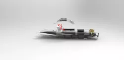 Catamaran Hybrid Boat Concept