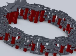Chainmail Holiday Wreath