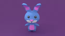 Chibi Rabbit 3D Model Low-poly  3D model