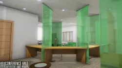 DEPARTMENT OF THE BANK - INTERIOR AND PROPS Low-poly  3D model