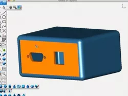Electronic enclosure with front panel design