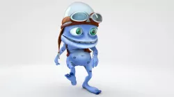 frog crazy cartoon 3D modeling download 3D model