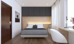 Full - Townhouse with combined furniture Low-poly  3D model