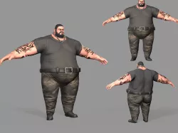 Gangster Low-poly  3D model