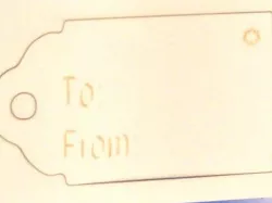 Gift Tags with Snowflakes