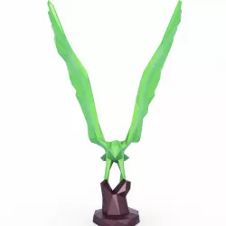 Hawk Figure Low Poly Low-poly  3D model