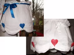 Heart shaped button