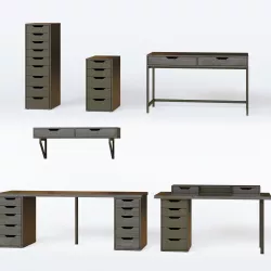 Ikea Alex set 3D model