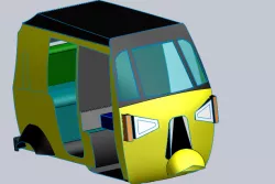 Indian Auto Rickshaw Body Surface