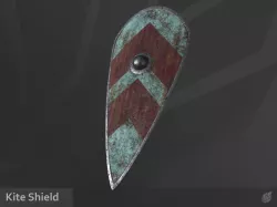 Kite Shield Low-poly  3D model