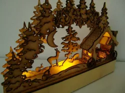 LaserCut - candle arch - Schwibbogen Schmiede
