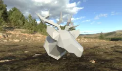 Low Poly Deer Low-poly  3D model