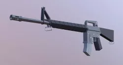 M16 Rifle Low-poly  3D model