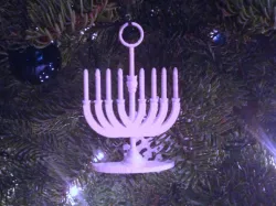 Menorah Holiday Tree Ornament