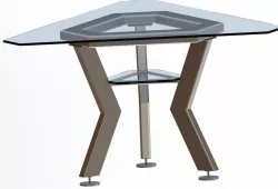 metalic dining table
