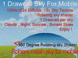 Mobile Skybox Pack Low-poly  3D model