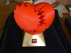Motorized Big Love Heart Gears