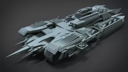Nemesis III Tank Low-poly  3D model