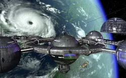 Orbital space station 3D model