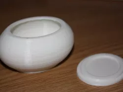 Parametric oval box with cap
