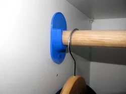 Pluggable Ikea closet bar holder