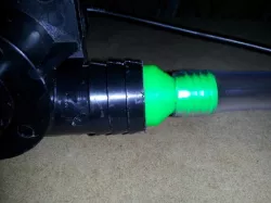 Pond pump reducing adapter