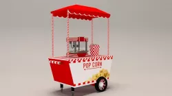 Popcorn Car 3D model