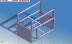 Pouch packaging machine frame
