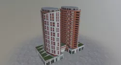 Prague Building9 Low-poly  3D model