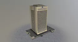 Prague Corinthia Panorama Low-poly  3D model
