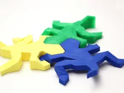 Printable 3D Escher-Style Lizard
