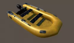 Realistic boat Low-poly  3D model