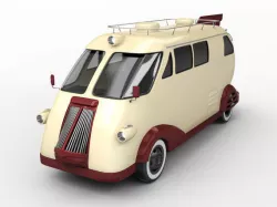 Retro Car Western flyer 3D model
