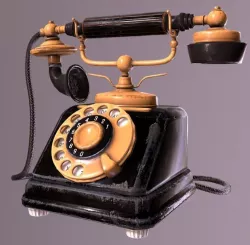 Retro phone 3D model