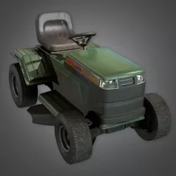 Riding Lawnmower TLS - PBR Game Ready Low-poly  3D model