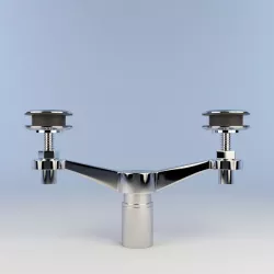 Sadev Spider Fitting 2 Arms - Glass Hardware 3D model