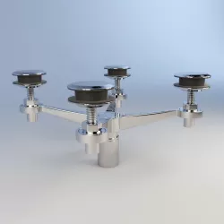 Sadev Spider Fitting 4 Arms - Glass Hardware 3D model