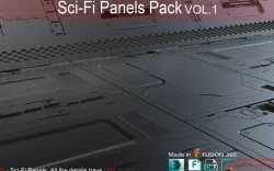 Sci-Fi Panels Volume 1 3D model