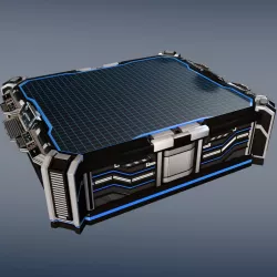 Sci-fi space hologram table 3D model