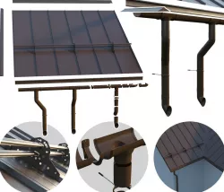Seam roof 3D model