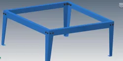 shop table- sheet metal frame