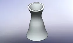 SolidWorks LOFT tool, FILLET and SHELL...