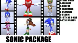 Sonic Package Low-poly  3D model