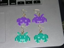 Space Invader Earrings