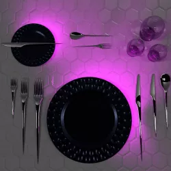 Spaceship Dinner Set 3D model