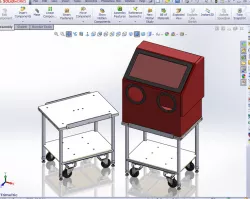 Stand for Sand Blasting Cabinet