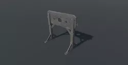 Stocks Prison Low-poly  3D model