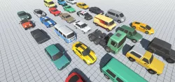 Stylized Vehicles Pack - Low Poly Low-poly  3D model
