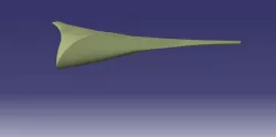 Surface Model of self designed Blended wing body Masa1