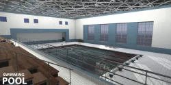 Swimming Pool Low-poly  3D model